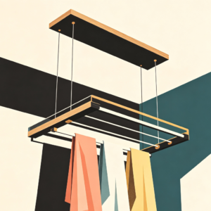 Ceiling-Mounted Drying Rack Installation