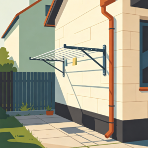 Outdoor Wall Drying Rack Installation